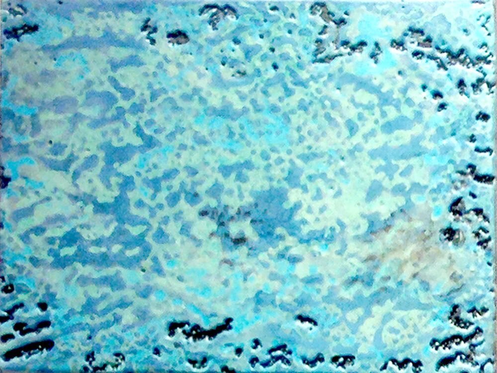 Oceana Newlandia. Encaustic painting approx 6&rdquo; x 9&rdquo;. #artcollector #artcuratoe #encausticpainting #contemporaryart #fightingclimatechange #minimalism #iea_encaustic #newmexicowomeninthearts #southwestcontemporary