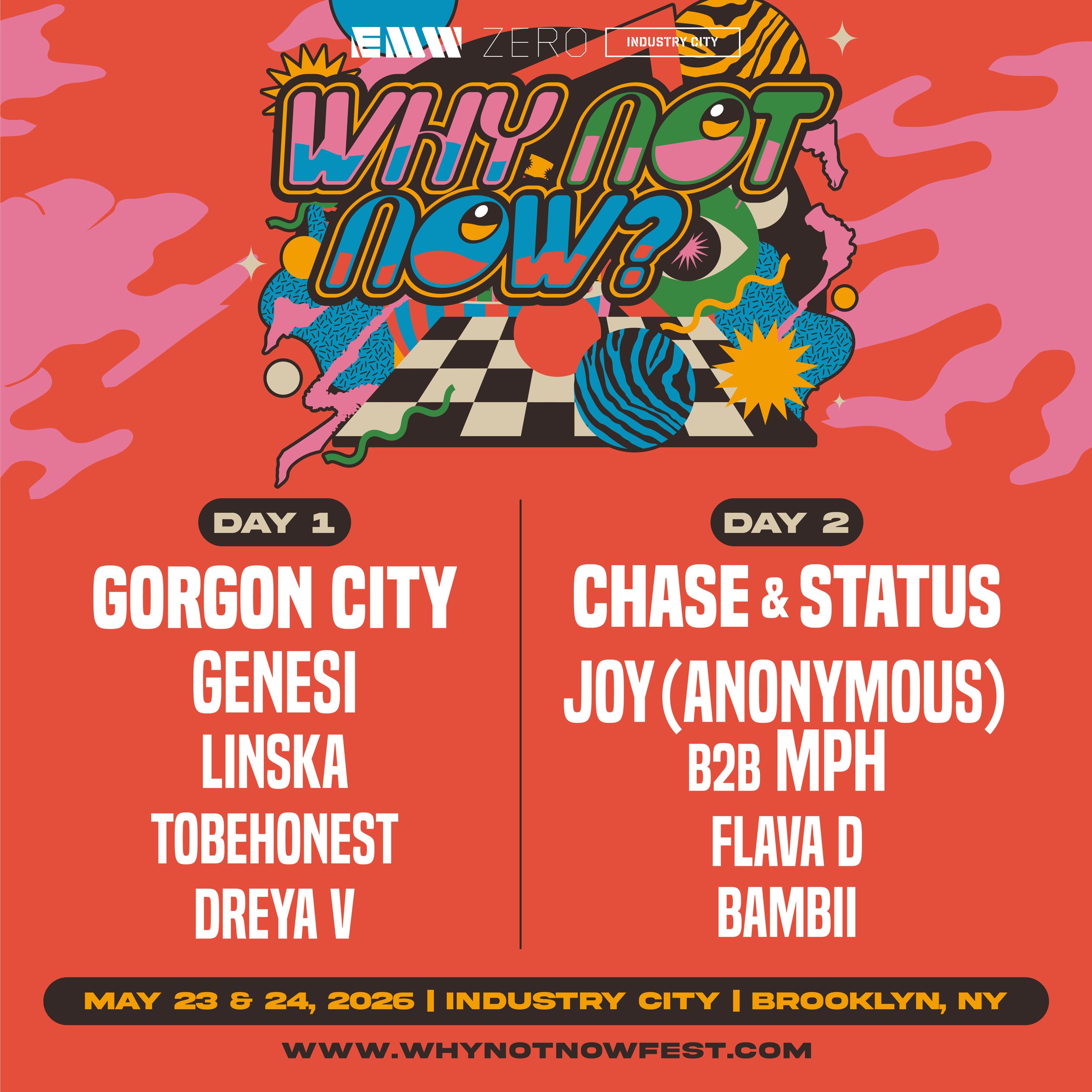 Why Not Now? ft. Gorgon City, Chase &amp; Status, and more