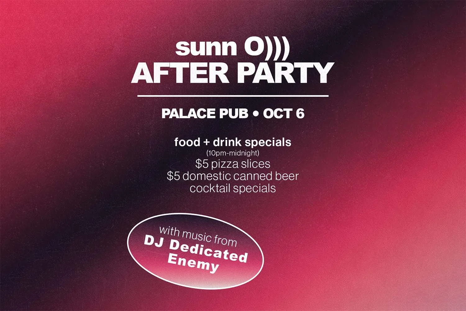 Sunn O))) AFTER PARTY 