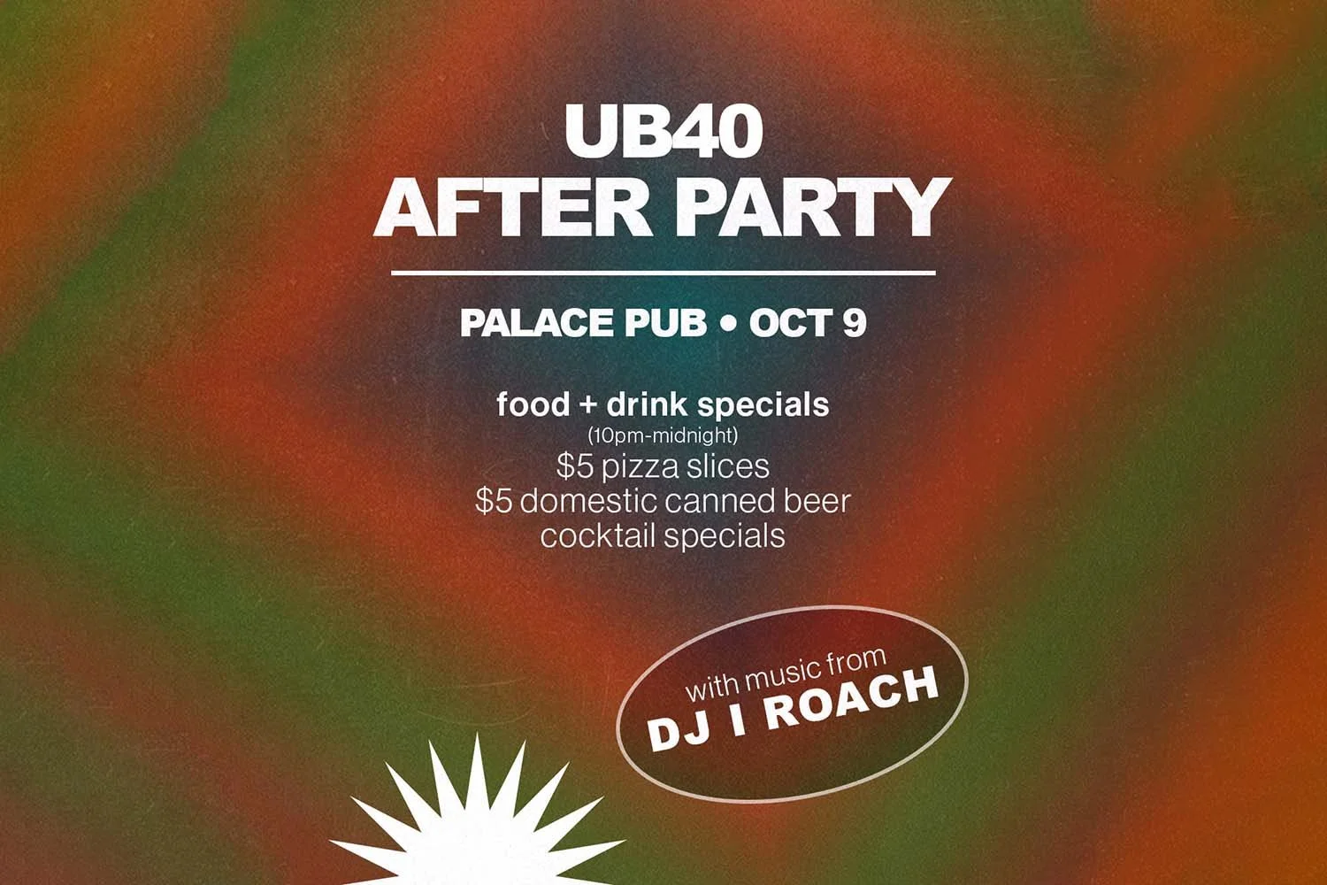 UB40 AFTER PARTY