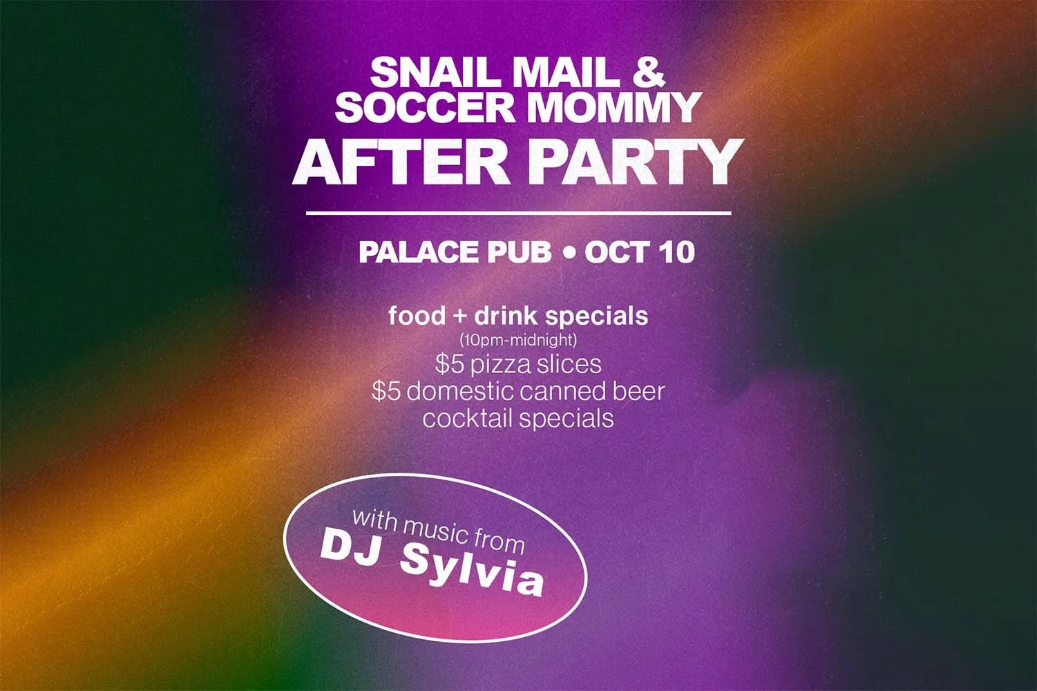 Snail Mail + Soccer Mommy AFTER PARTY