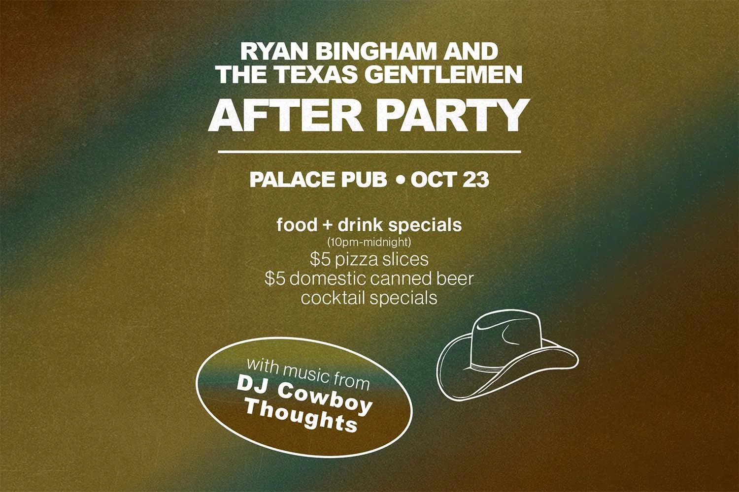 Ryan Bingham AFTER PARTY