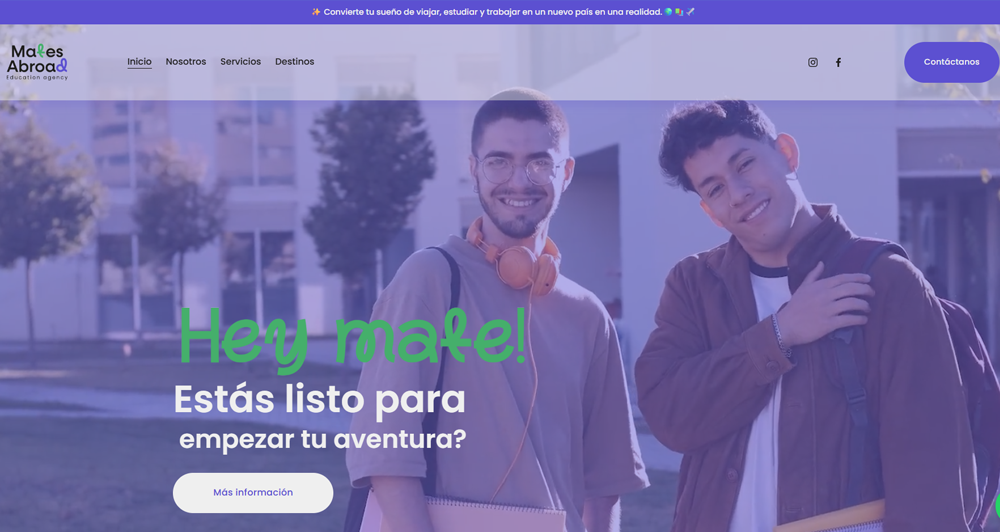 Website design and development for Mates Aboard, an Australia-based adventure brand focused on travel, exploration, and unforgettable experiences.