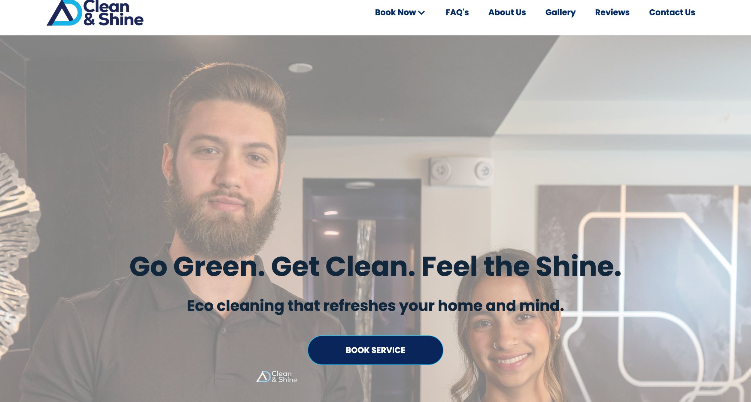 A refined online presence crafted in collaboration with Gio Agency to reflect high-quality, sustainable home cleaning solutions.