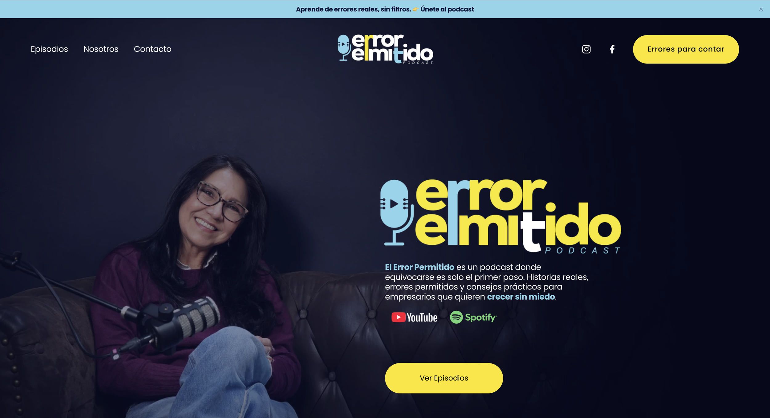 A business-focused website designed by Gio Agency for the creation and production of professional podcasts.