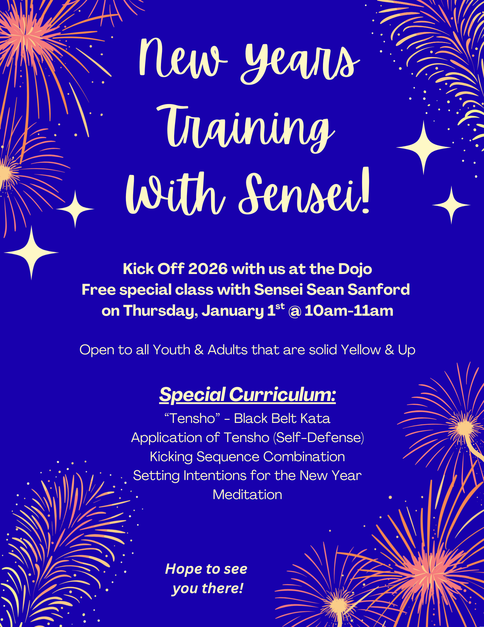 New Year's Day Training