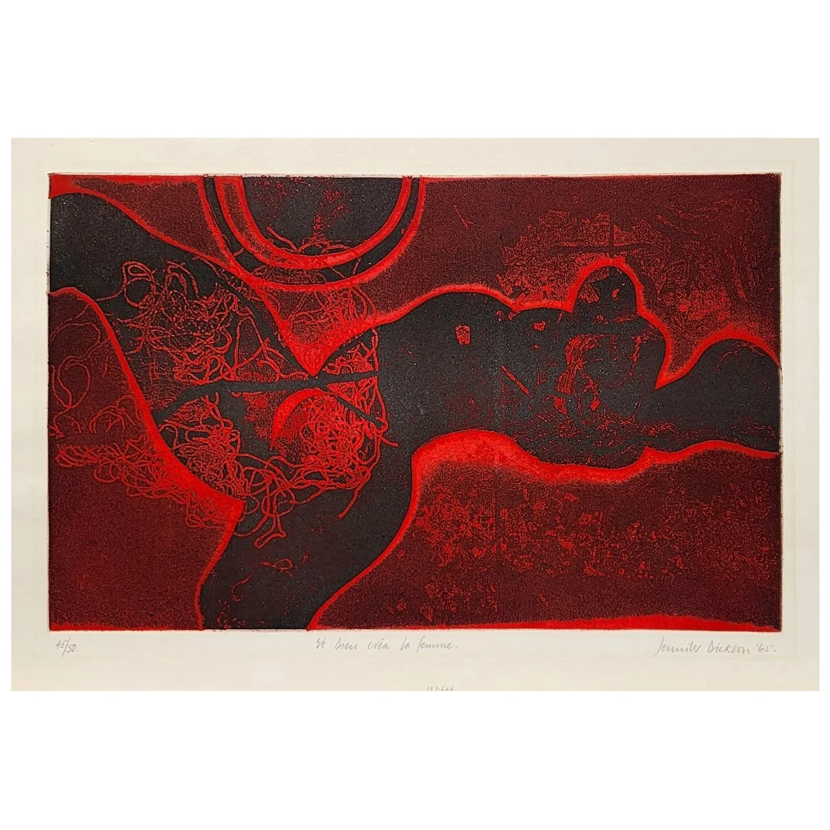 JENNIFER DICKSON ETCHING AND GOD CREATED WOMAN