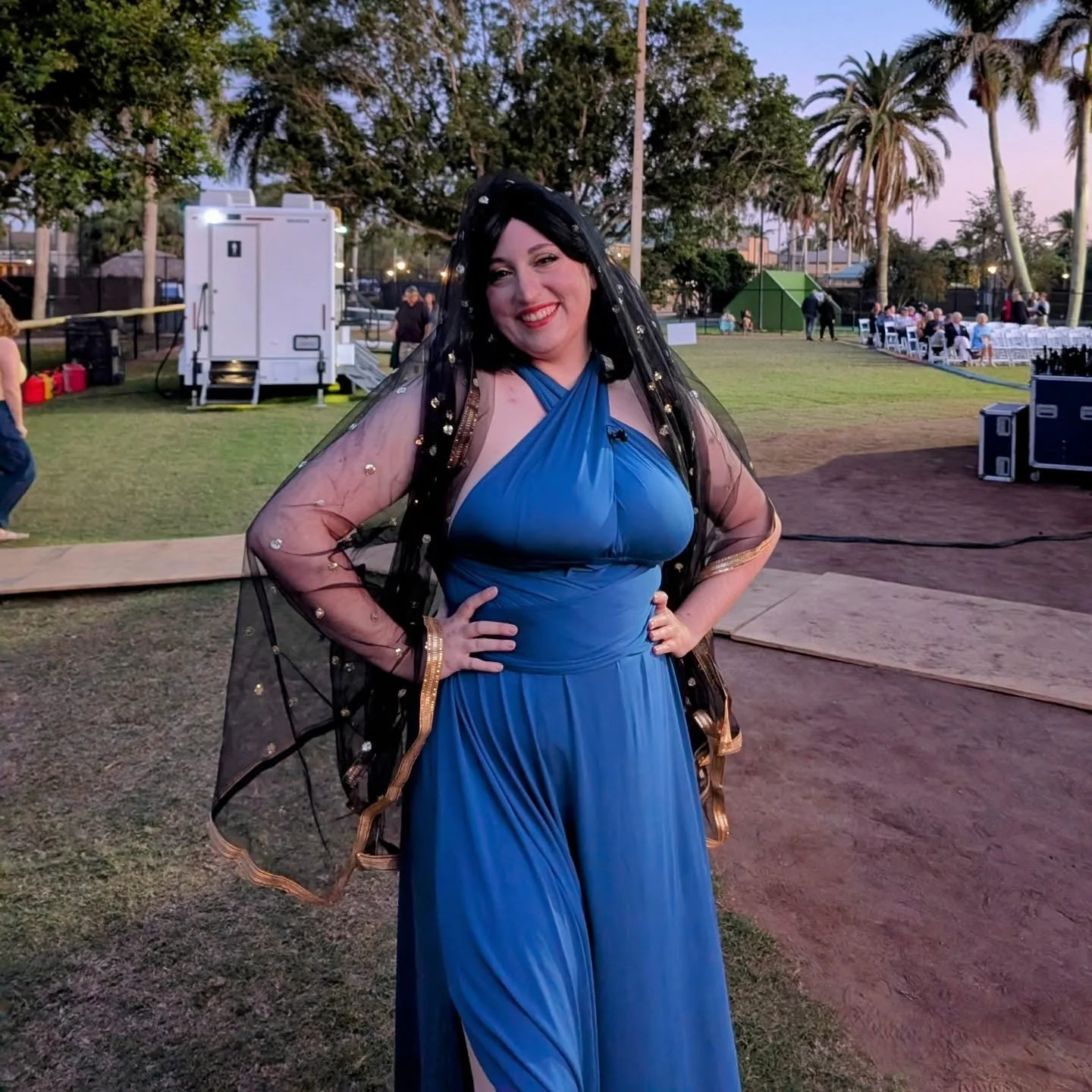 Die Zauberfl&ouml;te 3rd Lady night 2/2.

Wig: secured.
Veil: secured.
Tits: barely staying in place through the power of prayer and tape. 

Swipe to see some of the extended cutie die Zauberfl&ouml;te universe.