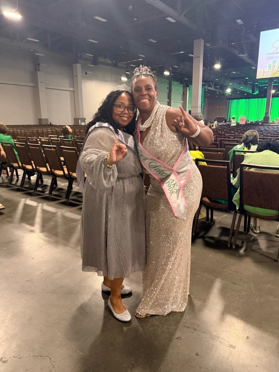 ✨💗💚 Shining Bright: Celebrating OGO&rsquo;s Newest Silver Stars! 💗💚✨

Tonight, we proudly celebrate the newest Silver Stars of Alpha Kappa Alpha Sorority, Incorporated&reg;, Omicron Gamma Omega Chapter during the 72nd Boule SOARsational Celebrati