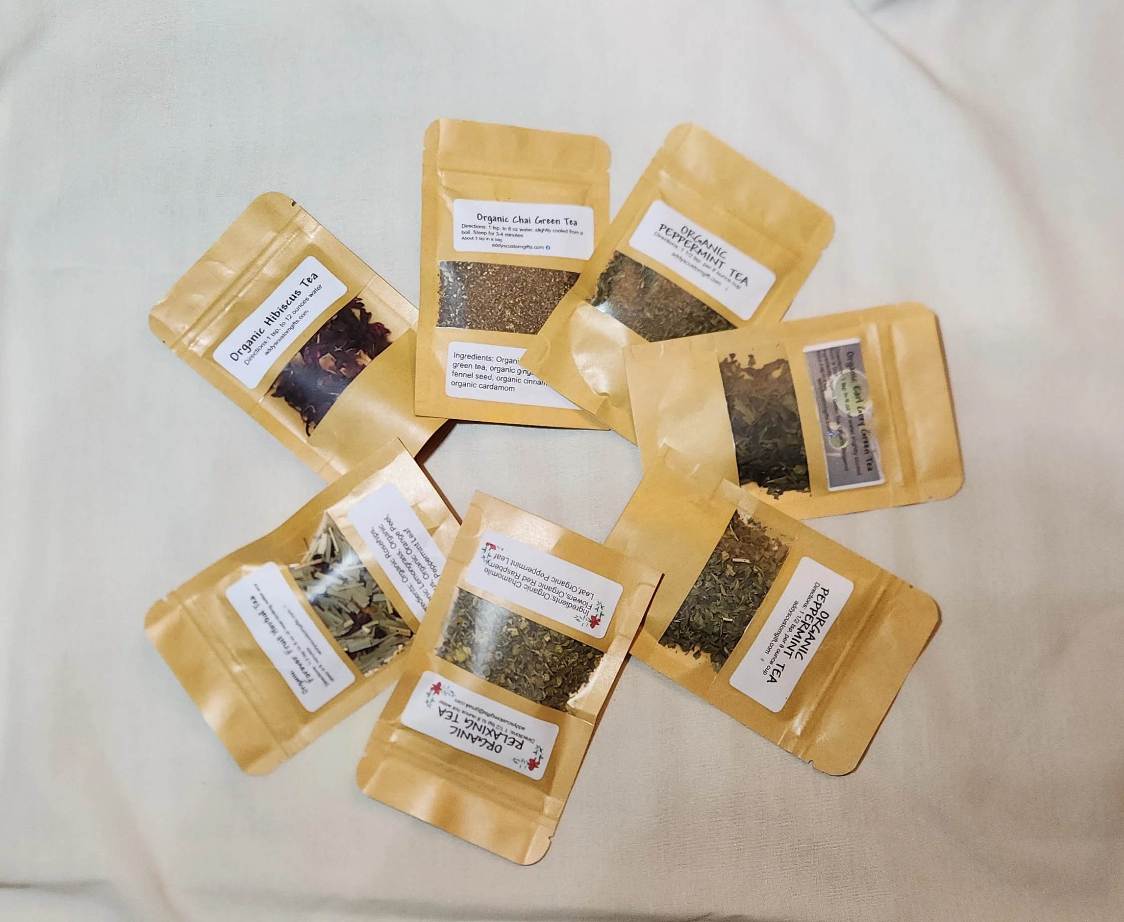 Organic Tea Leaf Packets