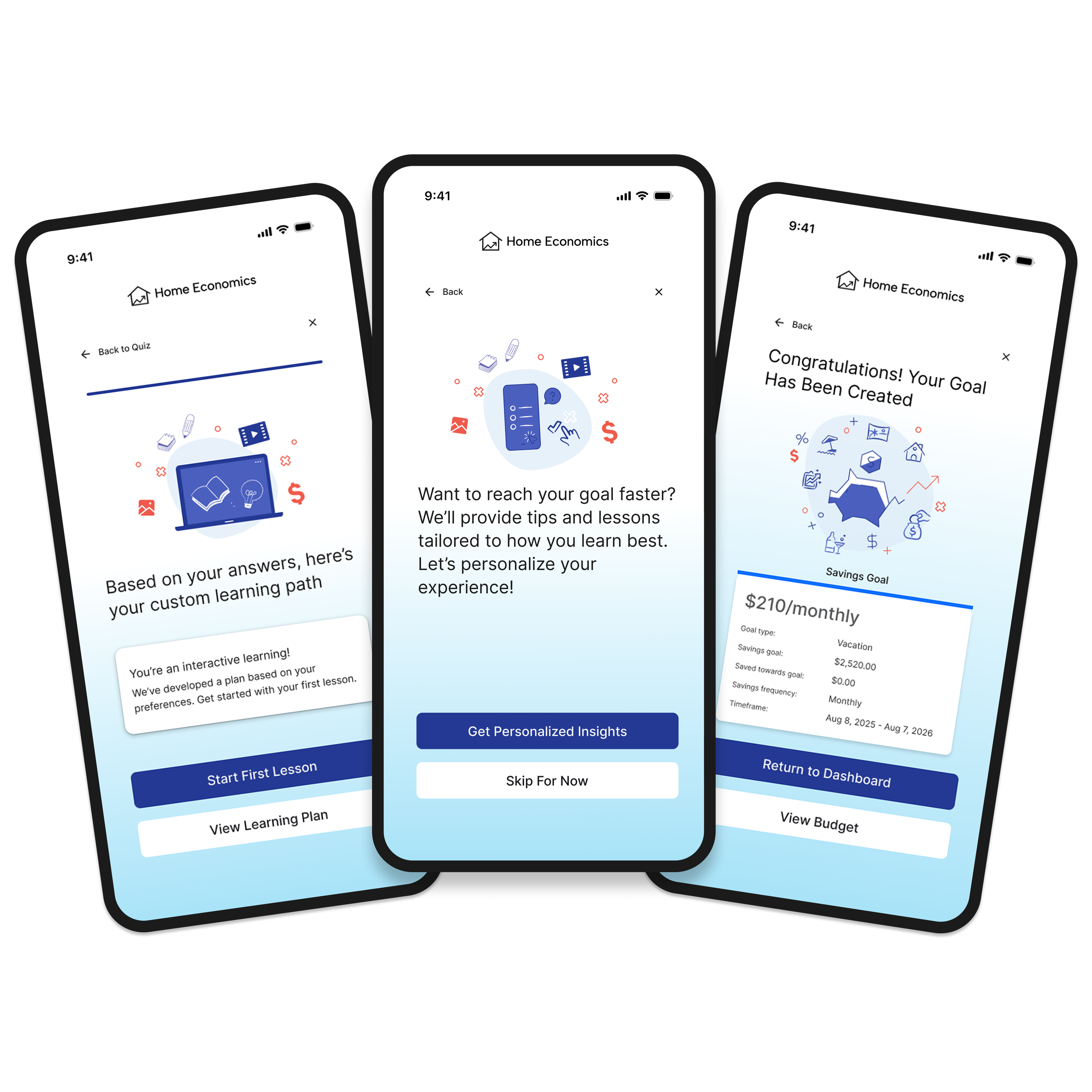 HomeEconomics End to End Mobile MVP