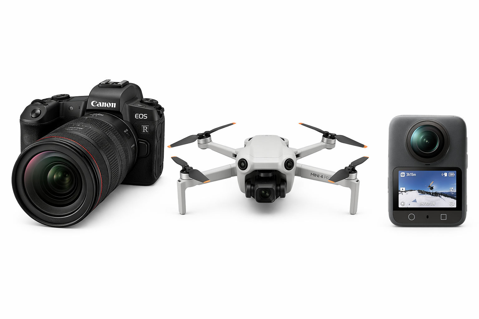 The equipment we use for a full Package shoot