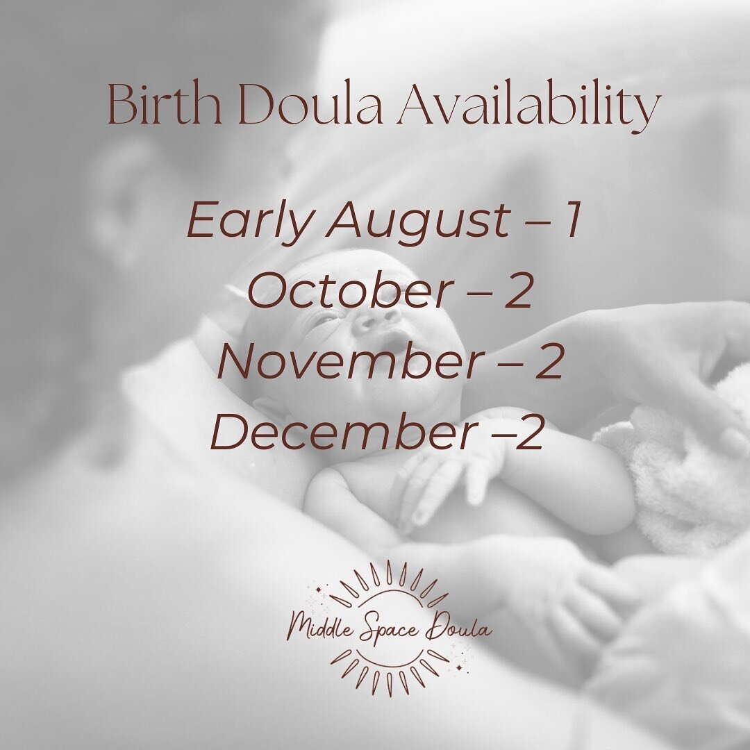 Birth Doula Availability Recap! 
#autumnbabies🍁 

#denverdoula 
#doulaconsultation
#pregnancyandbirthsupport