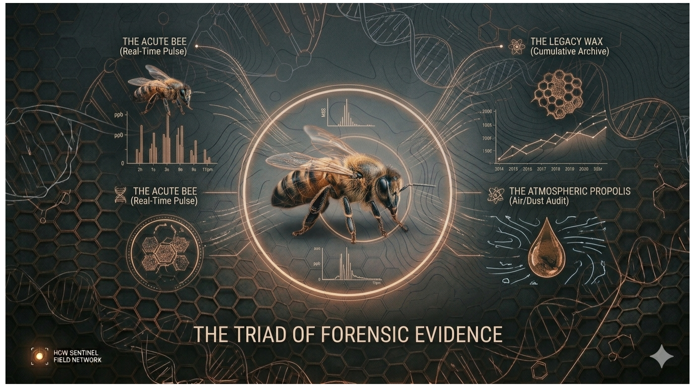 Molecular Auditing: The Triad of Forensic Evidence in Industrial Biomonitoring