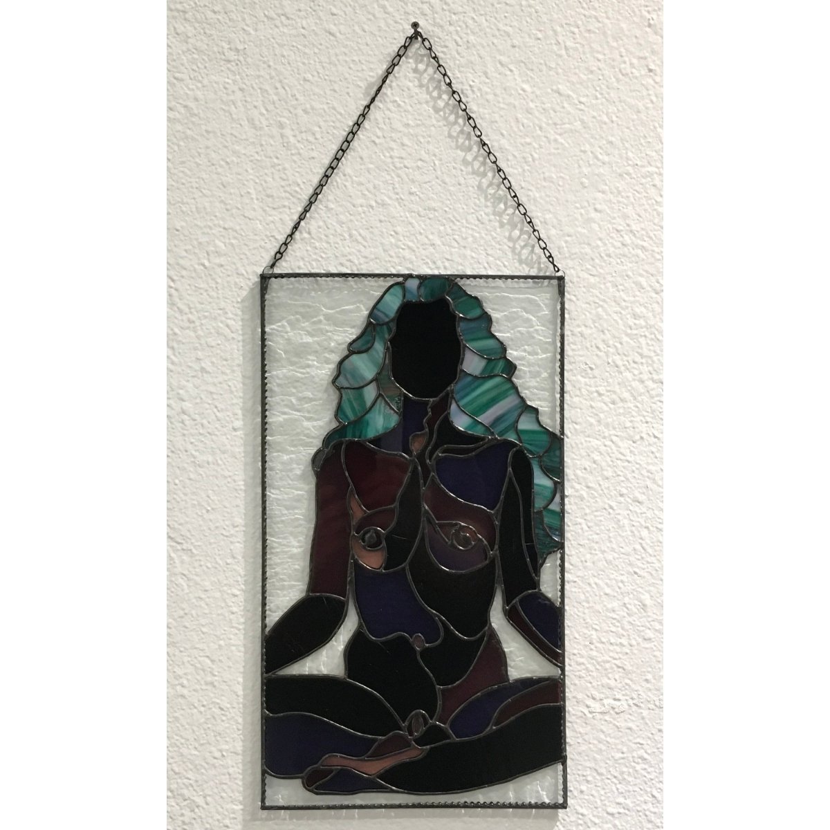 Lily Glass Studios- "She is the Universe" - Stained Glass - 19x11 - $1,200