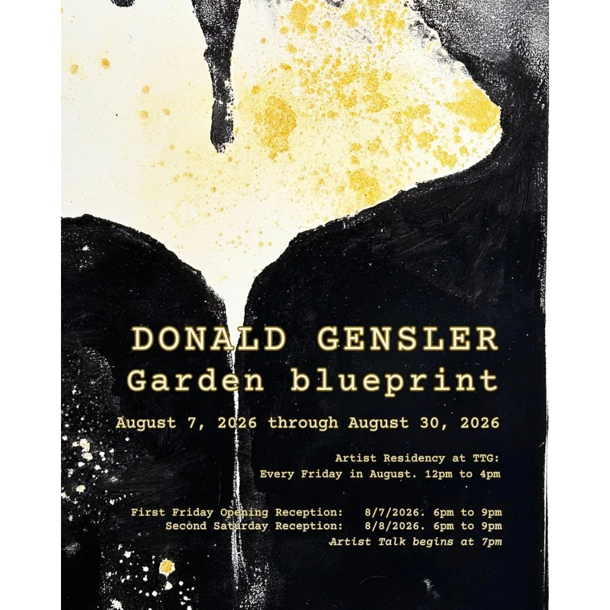 August - "Garden blueprint" - Donald Gensler