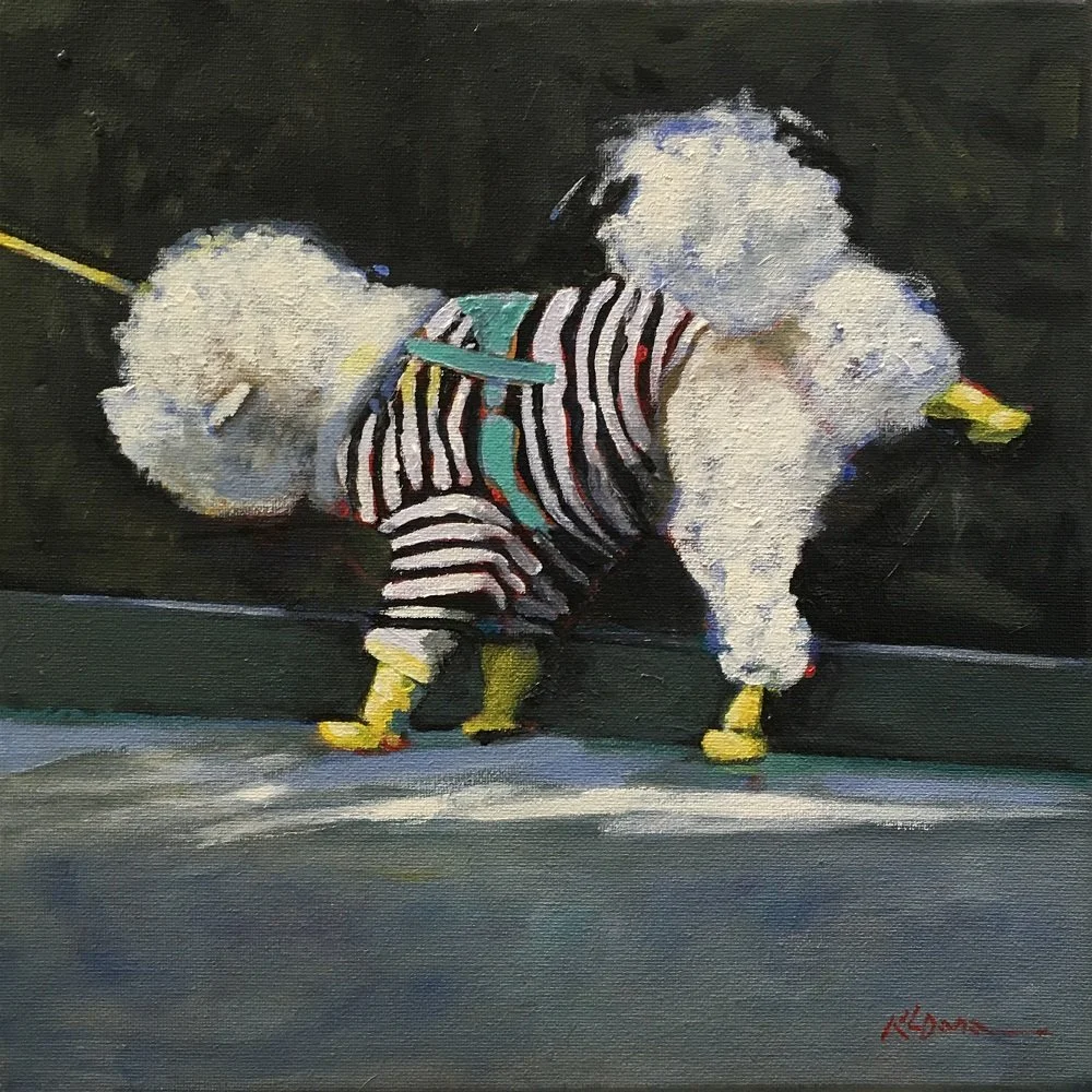 Kathy Dana
"Squirt"
Acrylic on Canvas 
12” x 12”
$550.00