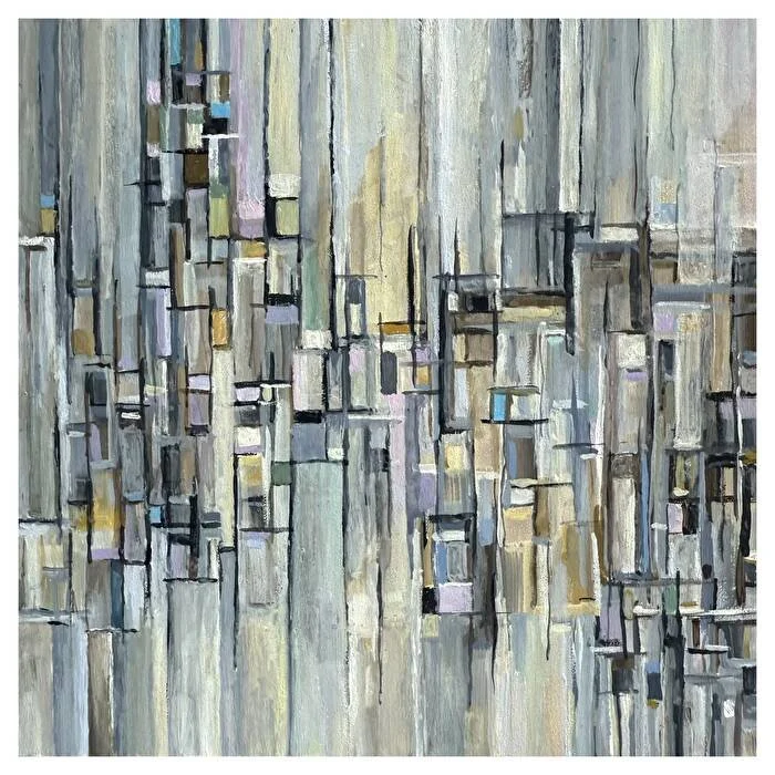 Stephanie Thwaites
“Dreaming of Mies 6” 
Acrylic on Panel
6" x 6" 
$200