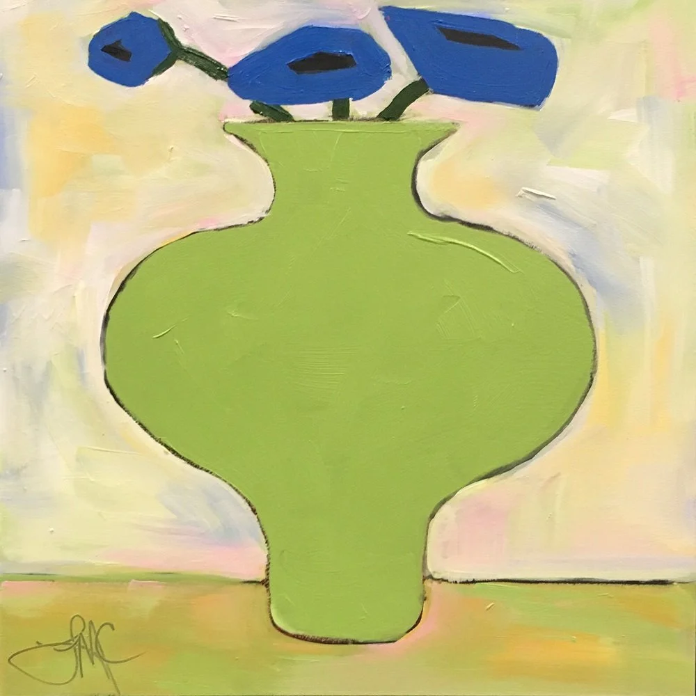 Leslie McCarron
"Modern Green"
Oil on Panel
10” x 10"
$550.00