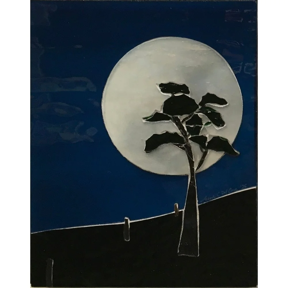 Anne Del Core
"Night Watchman"
Glass Mosaic on Backerboard 
10” x 8”
$300.00