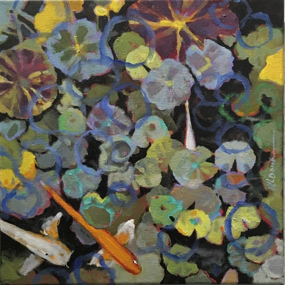Kathy Dana
"Being Coy"
Acrylic on Canvas 
12” x 12”
$600.00