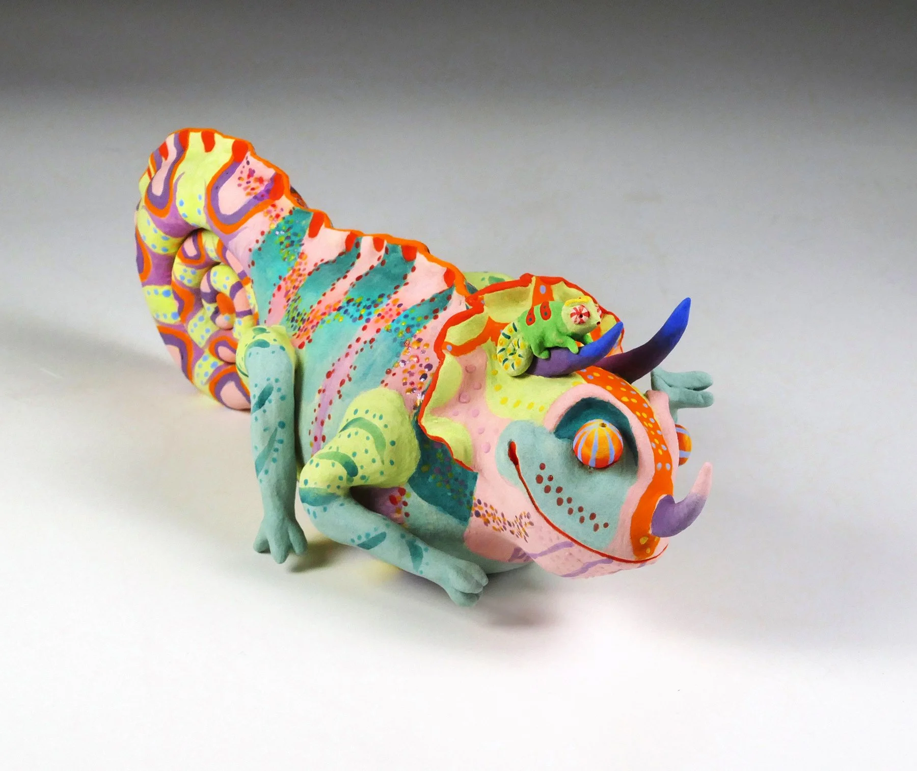 44 PBellacera Blue Green Chameleon 4x5x13in WebRes.jpg