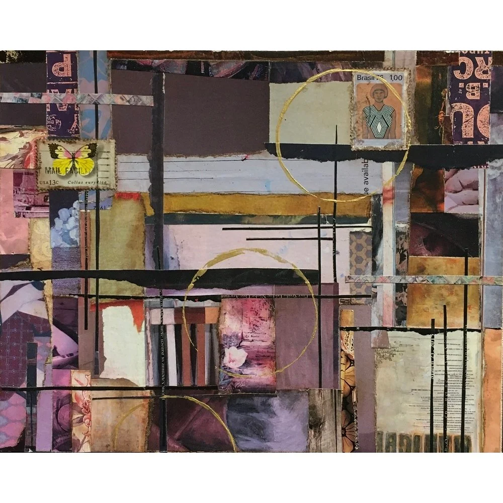 Jill Allyn Stafford
“Scaffold” 
Collage 
8" x 10" 
$175