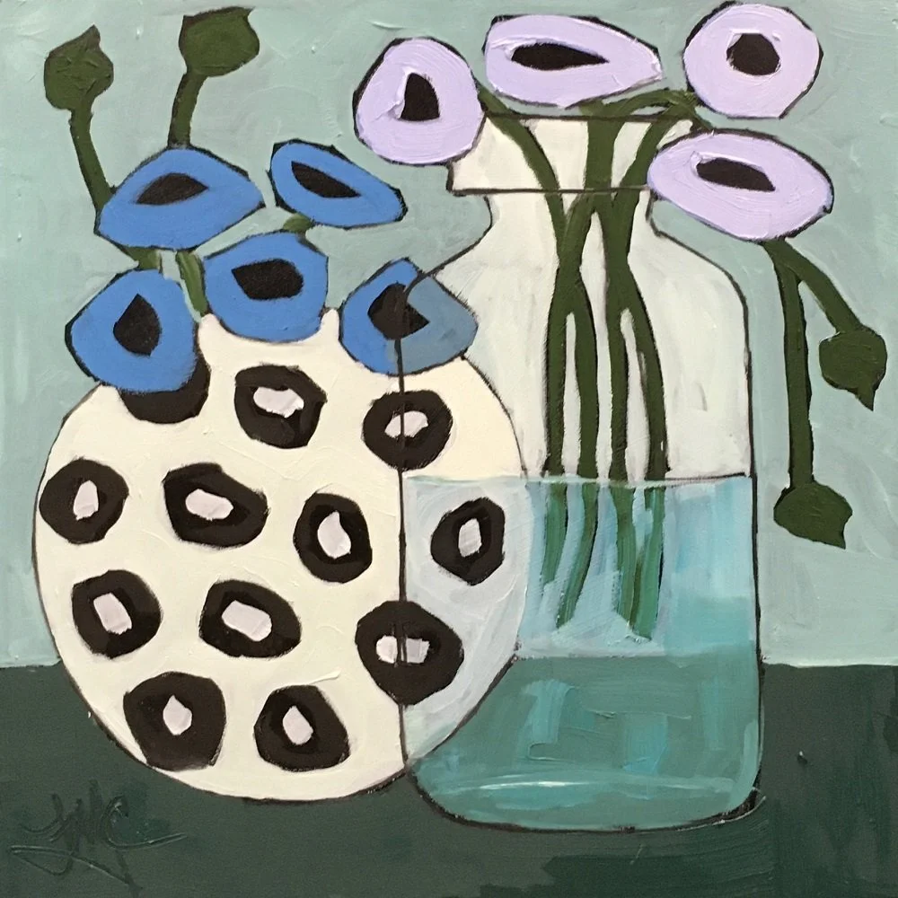 Leslie McCarron
"Rounds of Blue"
Oil on Panel
10” x 10"
$550.00