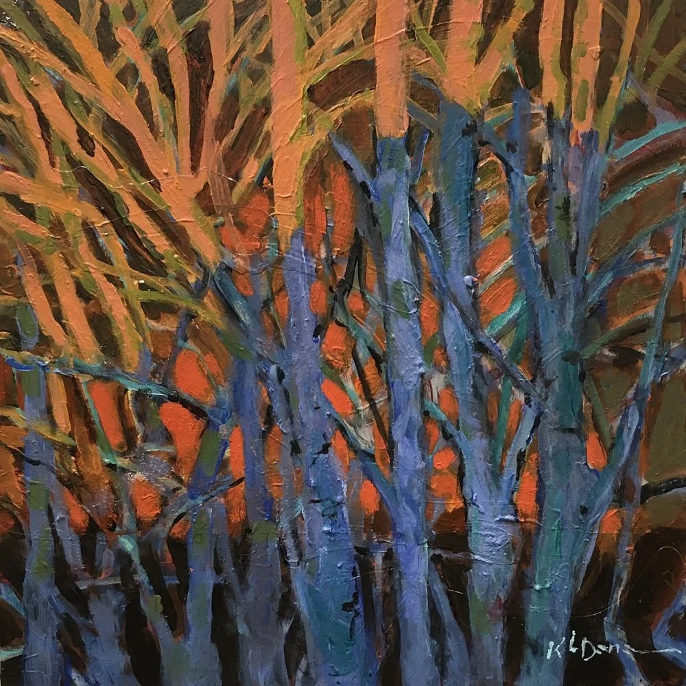 Kathy Dana
"Red Between the Lines"
Acrylic on Wood Panel 
8” x 8”
$425.00