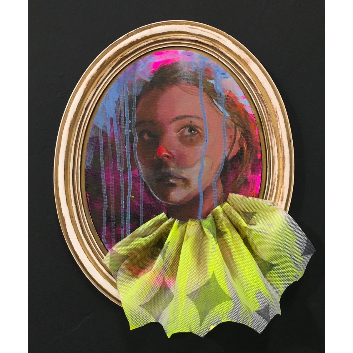 Elora Milby - "Clown Puddles" - Mixed Media - 14x12 - $1,200