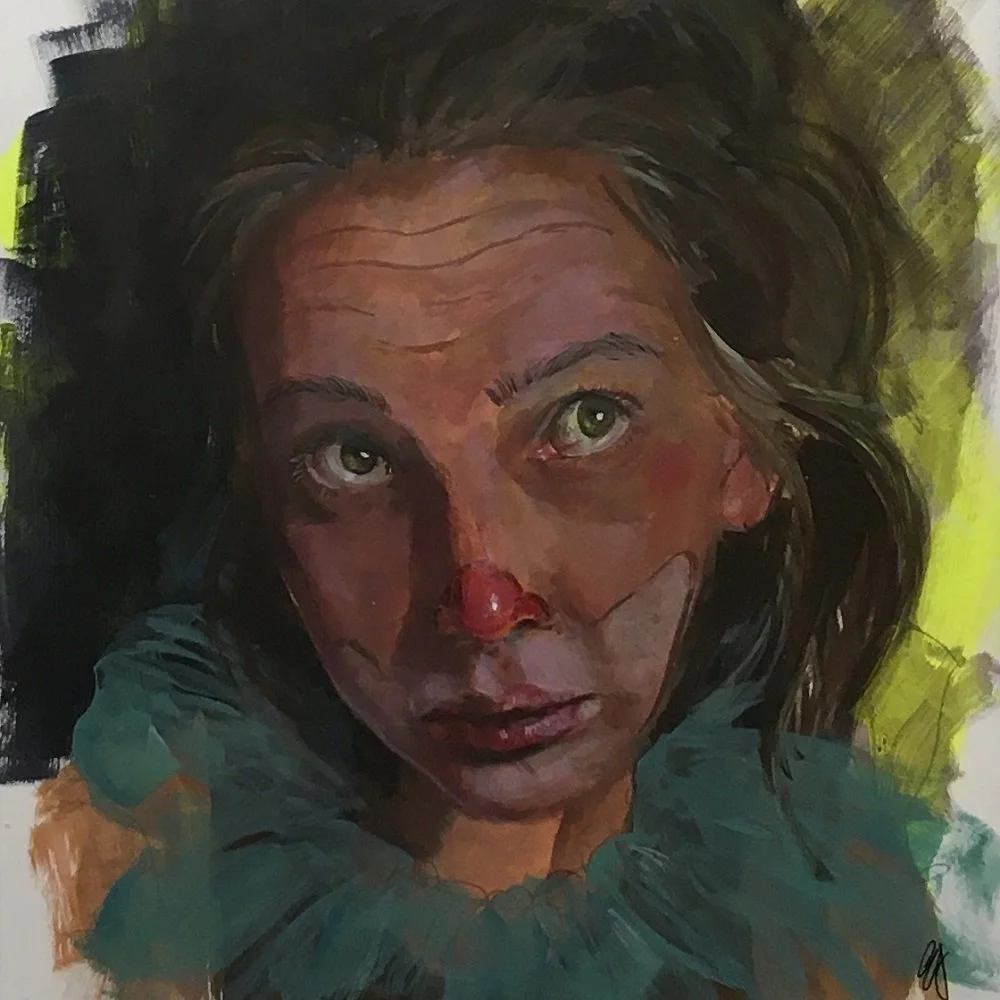 Elora Milby - "Weathered Mystique" - Acrylic on Paper - 8x8 - $1,200