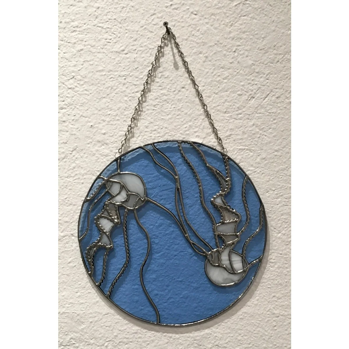 Lily Glass Studios - "Jellyfish" - Stained Glass - 12x12 - $700