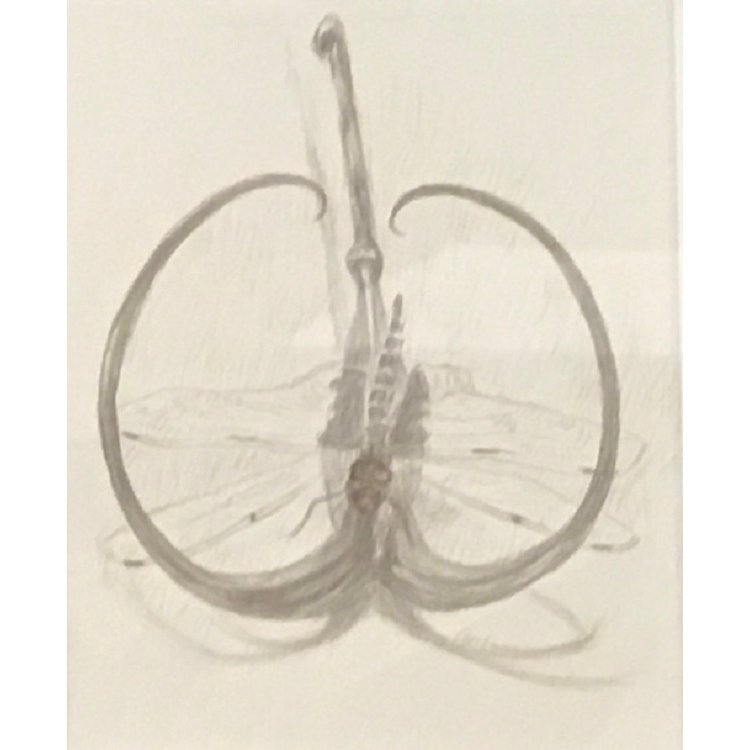 Mary Czechan Coldren
"Horn and Dragon"
Silverpoint on Paper 
8.5” x 5.5”
$700.00