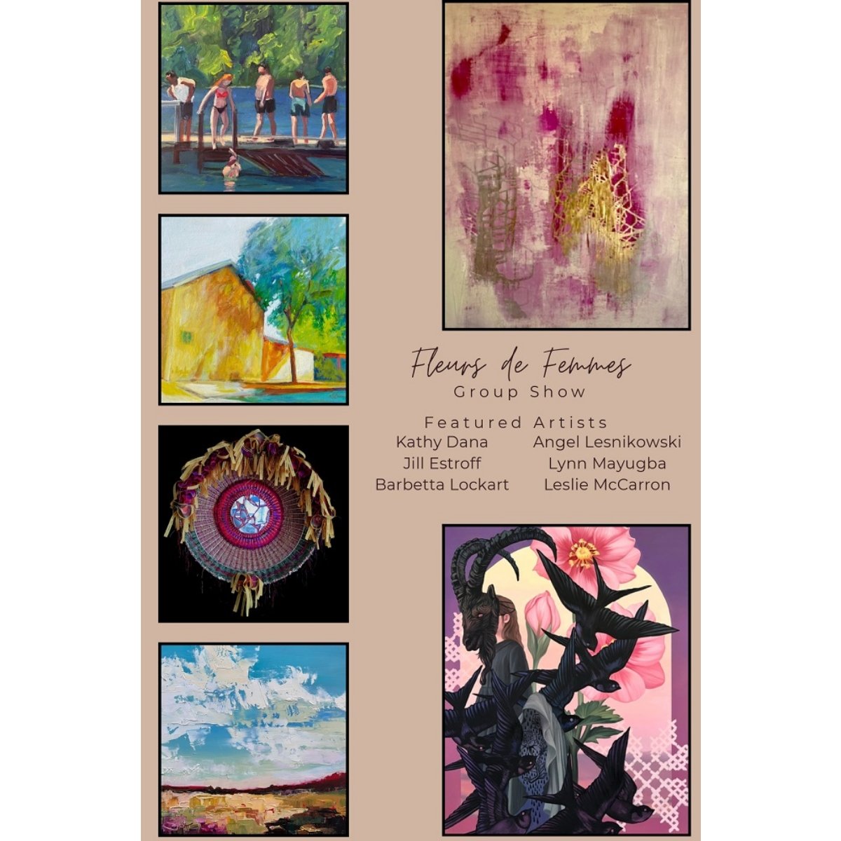 March - "Flears de Femmes" - Kathy Dana, Jill Estroff, Angel Lesnikowski, Barbetta Lockart, Lynn Mayugba, Leslie McCarren