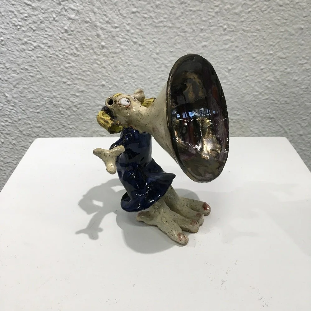 Matthew Woodward
“Sharon, The Shouting Monster” 
Ceramic
7" x 5" x 5" 
$500