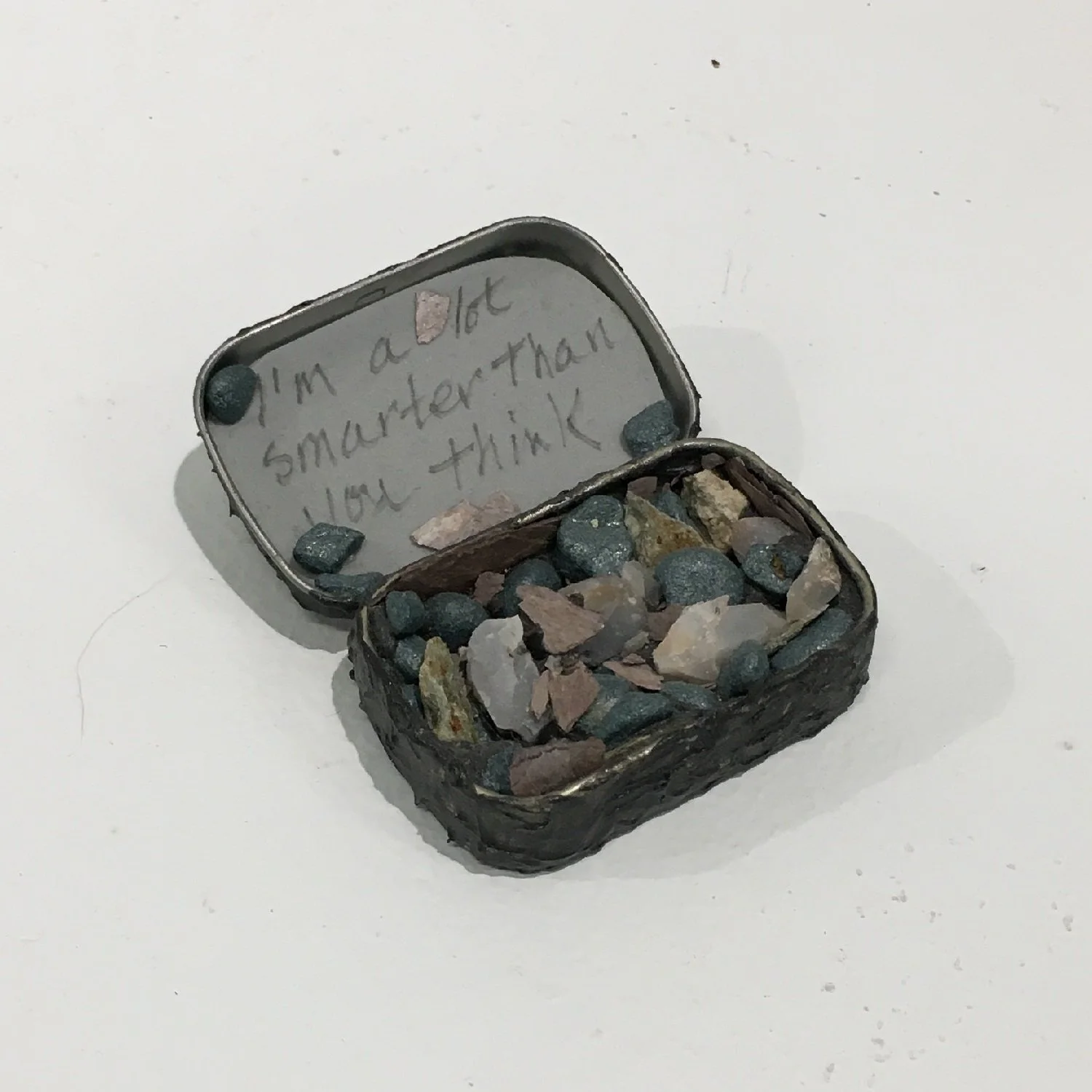 Barbetta Lockart
"I Am Smarter Than You Think"
Mixed Media
6” x 5” x 12"
$150.00