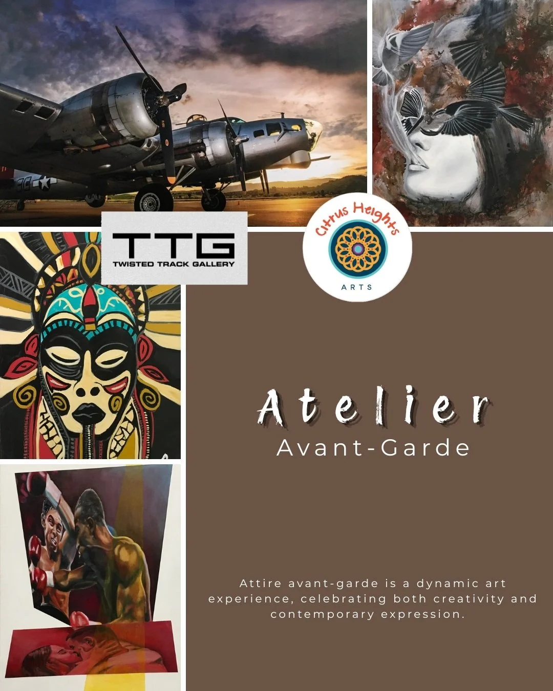 April - "Atelier Avant-garde" - Liliana Rodriguez, Elora Milby, Jared Konopitski, Brianna Davis, Rick Stassi, Aren Herrin, Shelle Viray, Danitta Nelson, Veronica Kovats, Oscar Gomez, Snog, Bradley Lakritz, Eunice Corpuz, Theo Osborn, Mammxth, Mike Ha