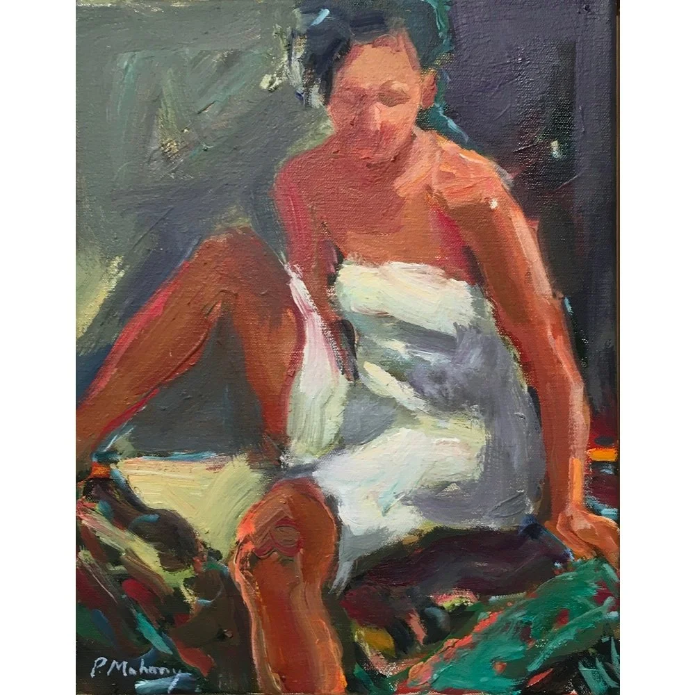 Pat Mahony
“White Dress”
Oil on Canvas
14” x 11”
$1600