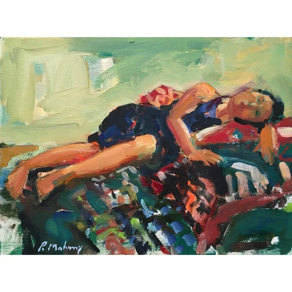 Pat Mahony
“New Model #1”
Oil on Canvas
9” x 12”
$1100