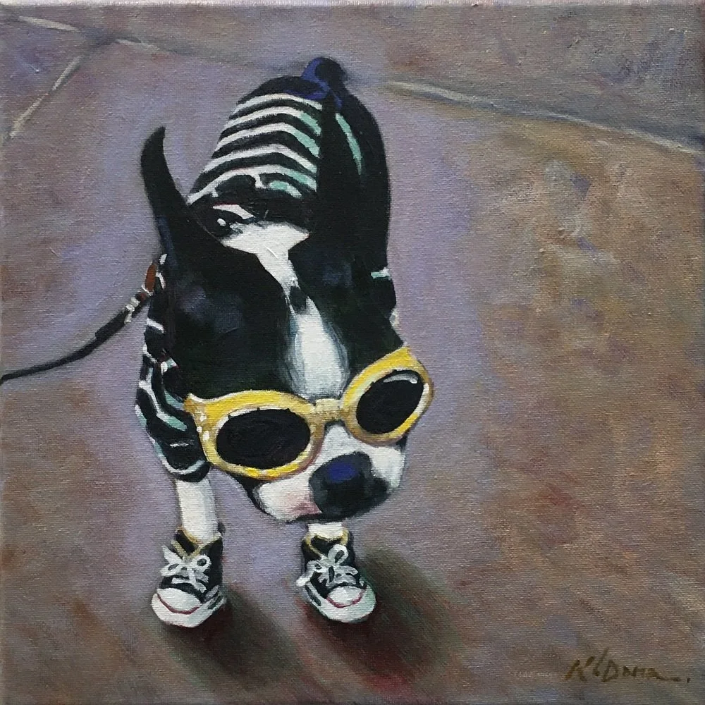 Kathy Dana
"Victor"
Acrylic on Canvas 
12” x 12”
$550.00