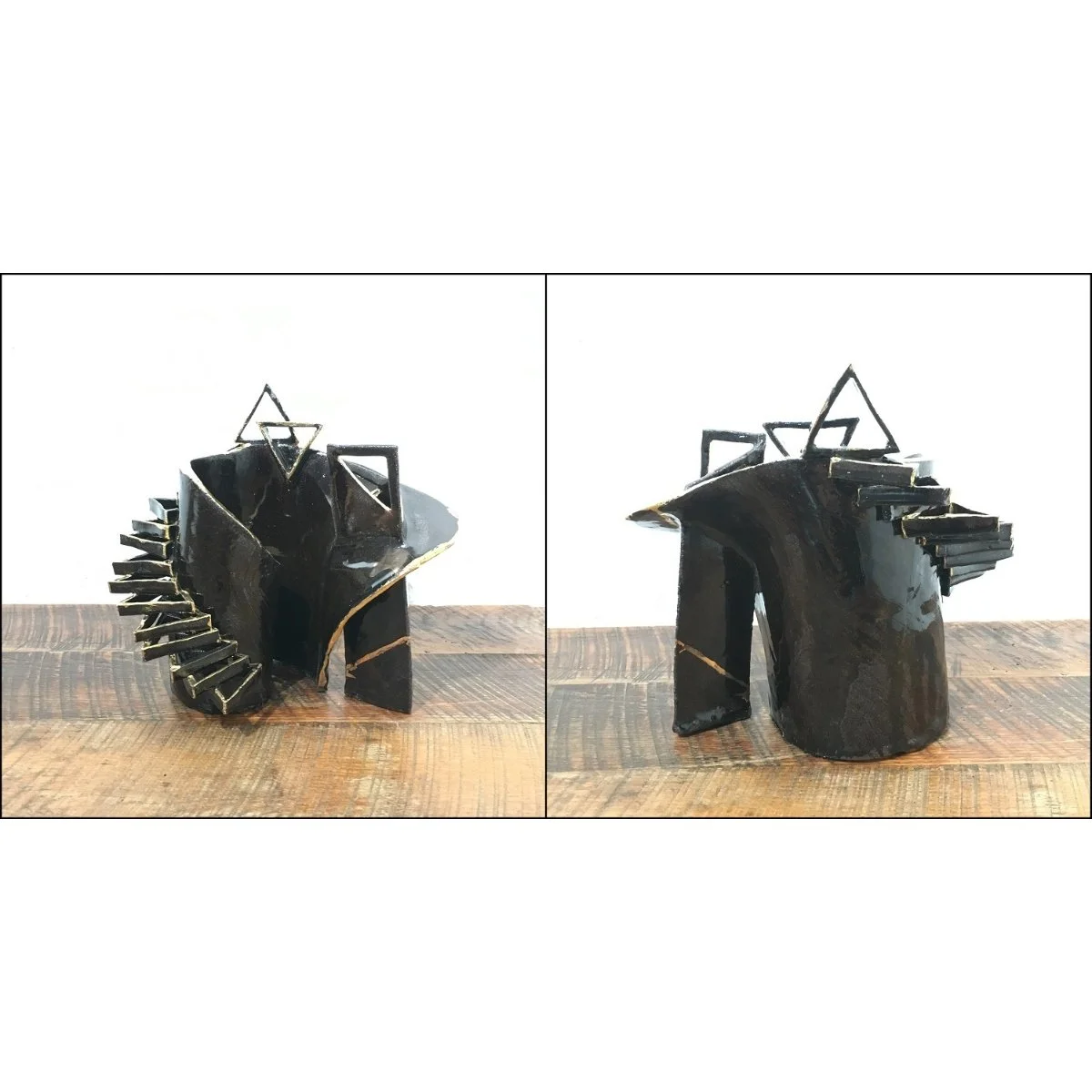 Aren Herrin - "Gold in the Shadow" - Ceramic - 11x12x8 - $150 SOLD