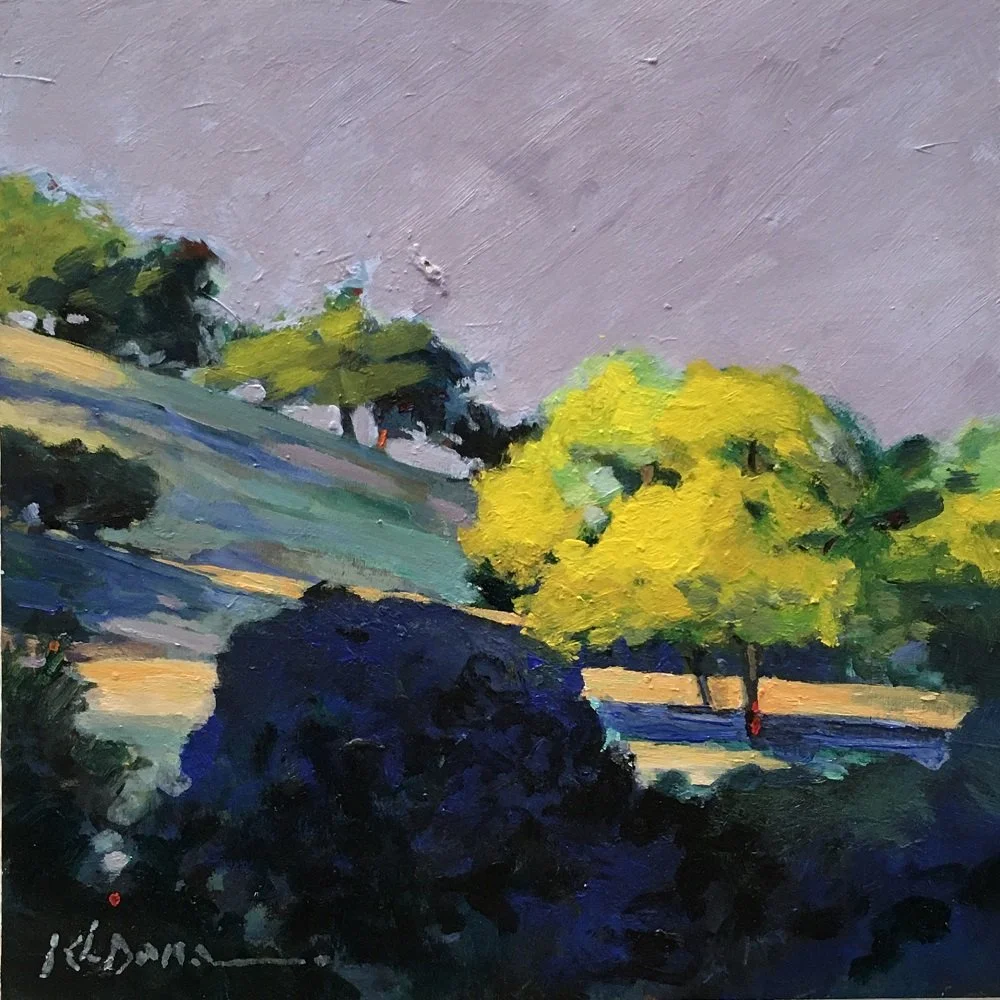 Kathy Dana
"The Hills Are Alive"
Acrylic on Wood Panel 
8” x 8”
$425.00