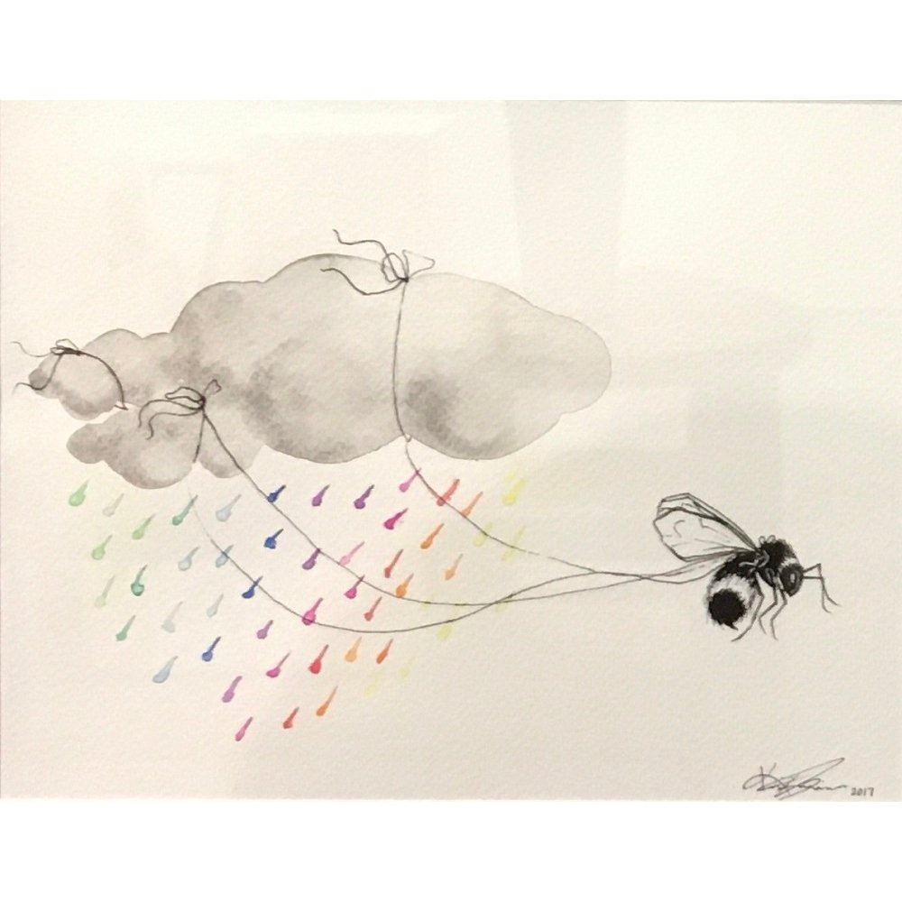 Kristin Silva
“Rejuvenate” 
Ink and Watercolor 
7.5" x 9" 
$200