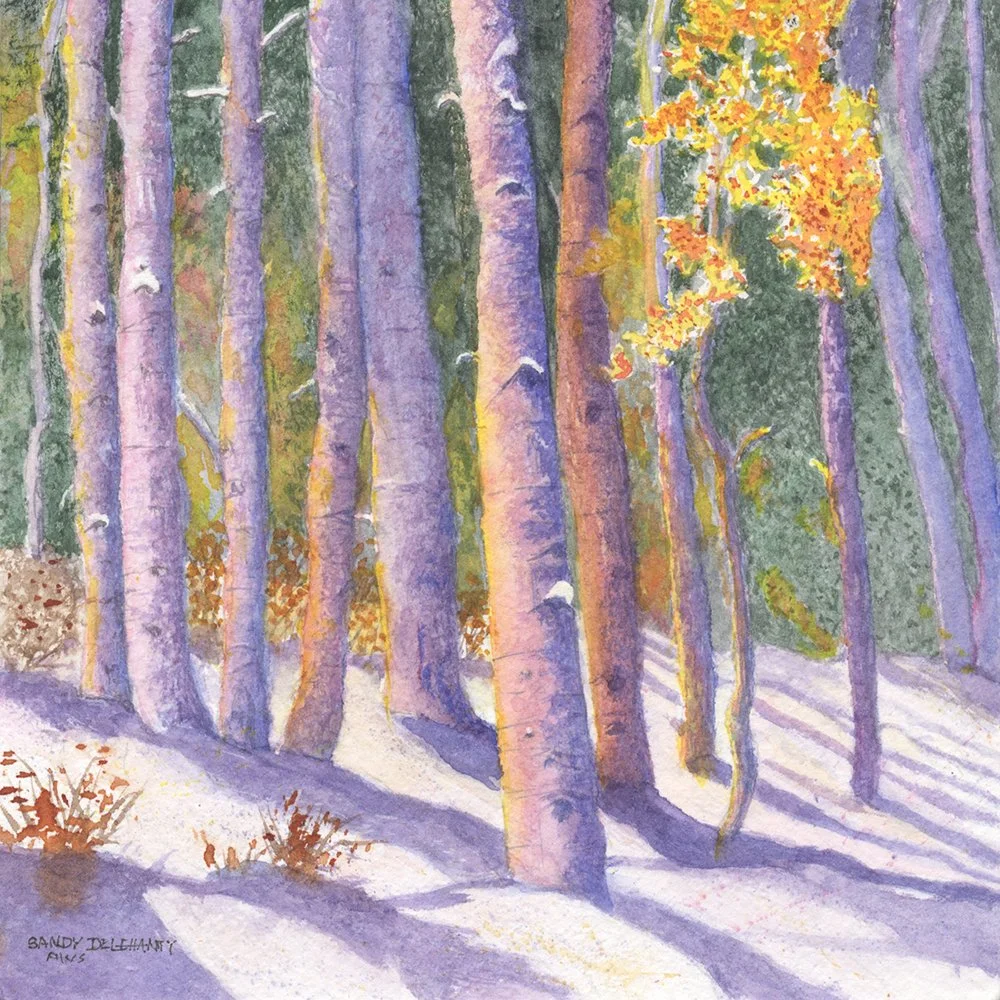 Sandy Delehanty
"November Morn"
Watercolor 
7” x 7”
$300.00