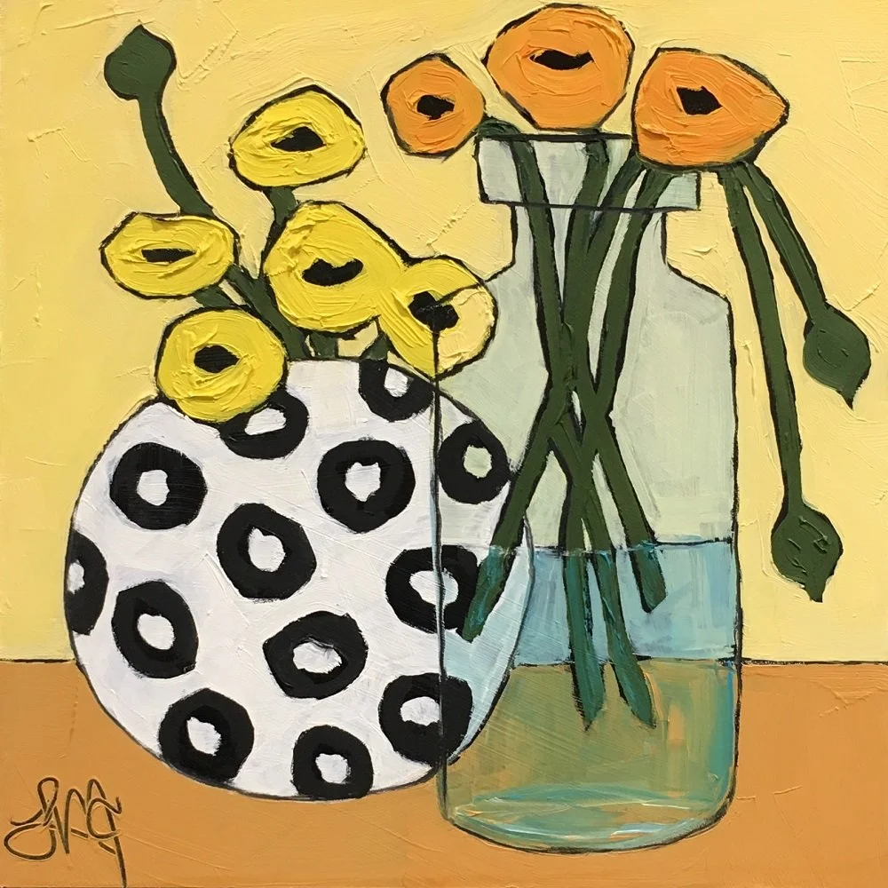 Leslie McCarron
"Rounds of Yellow and Gold"
Oil on Panel
10” x 10"
$550.00