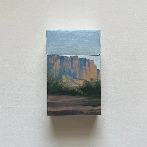 Angel Lesnikowski
Cigarette Box Project #52
Oil on Seneca Silver 100s
10” x 8”
$200.00