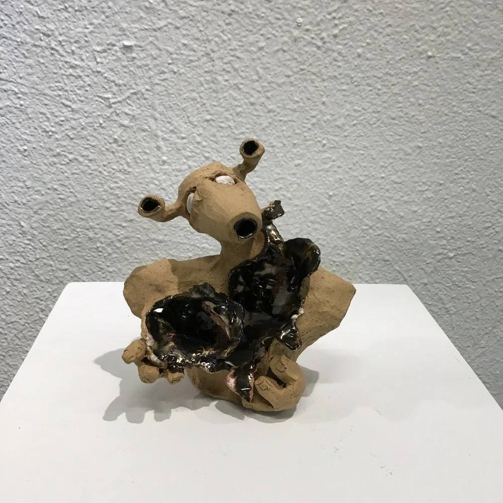 Matthew Woodward
“The Boy with the Exploding Chest” 
Ceramic
8" x 8" x 5" 
$500