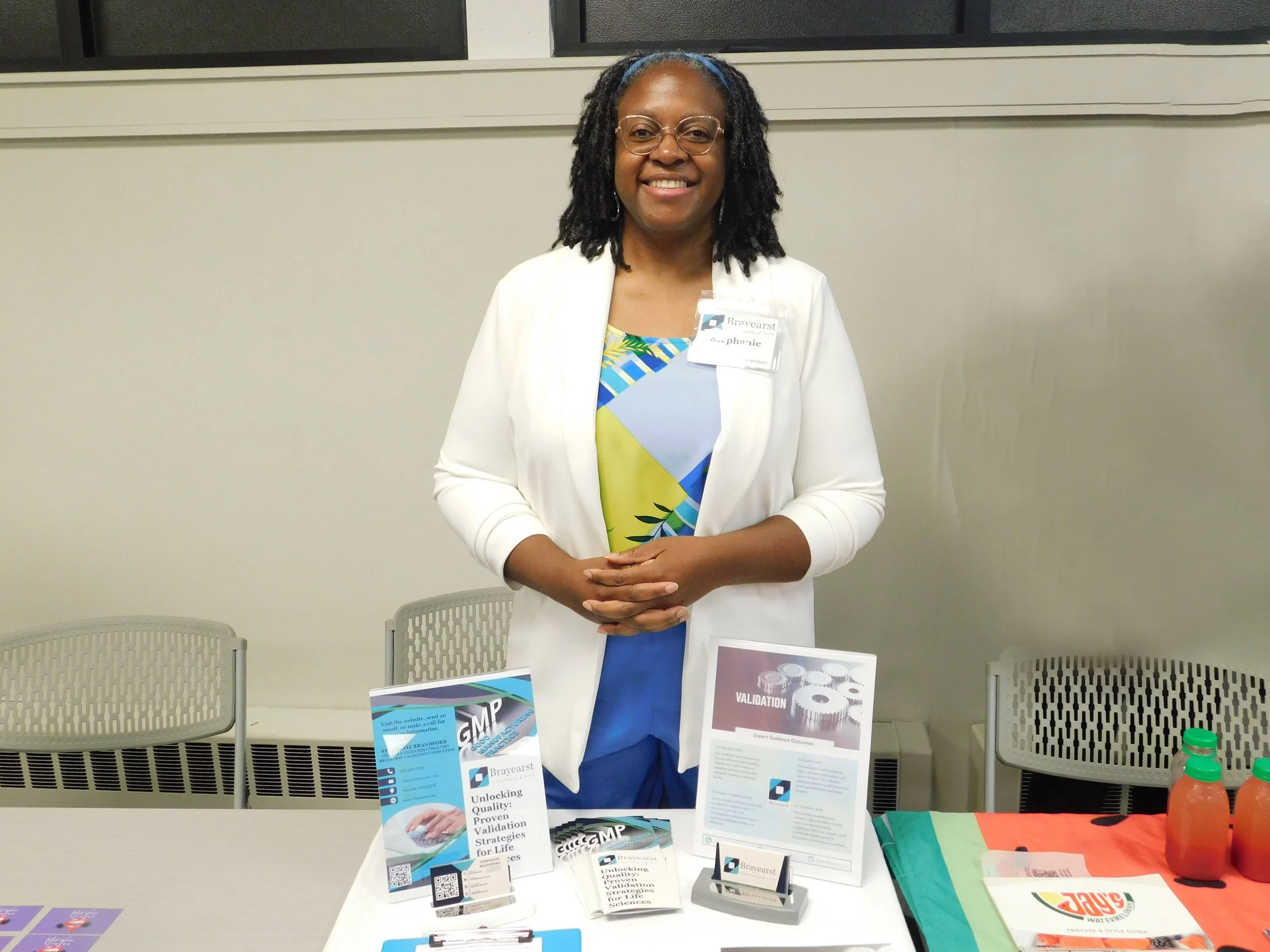 Brayearst exhibit with founder Stephanie Brandford