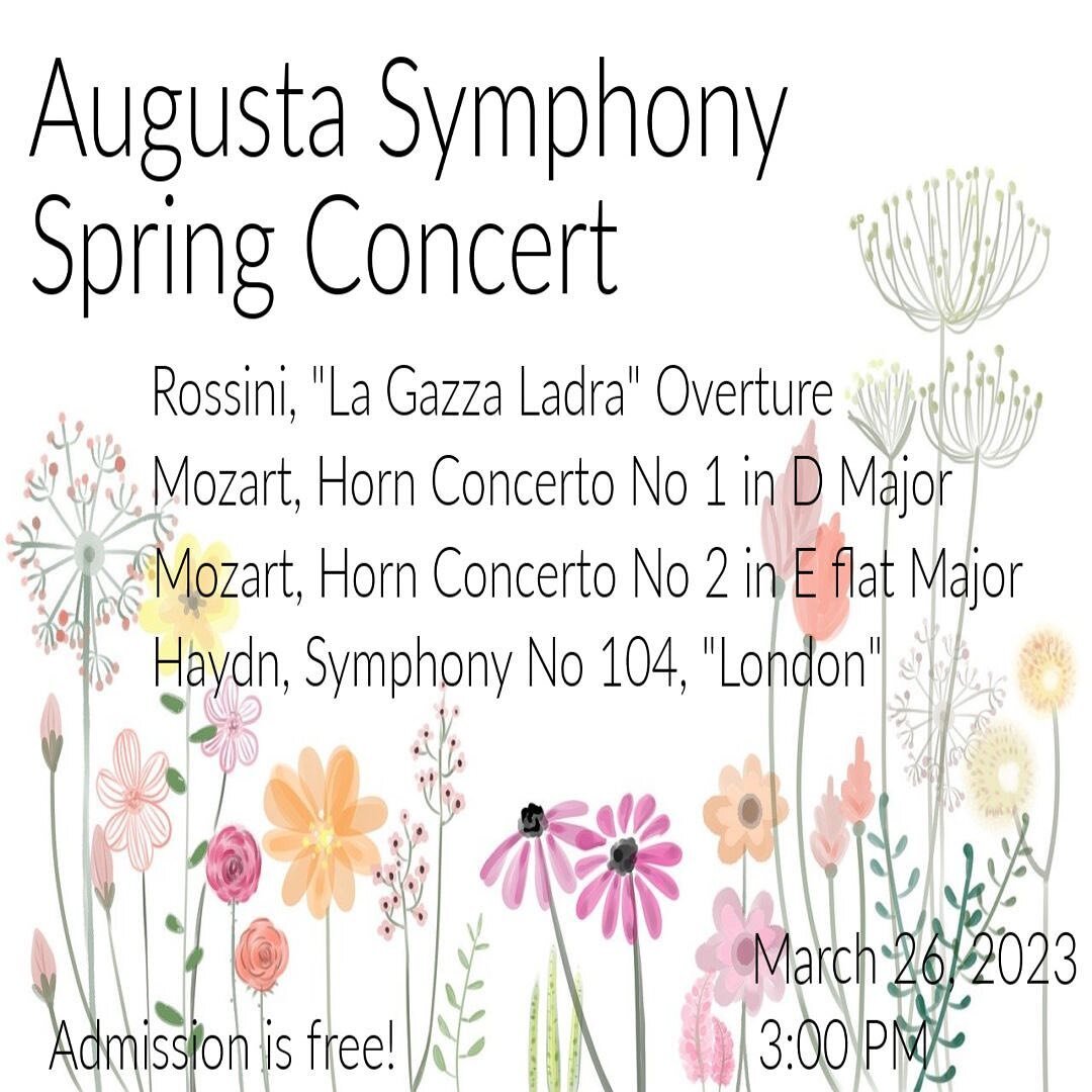 Save the date! Upcoming concert on March 26th at 3:00 PM.