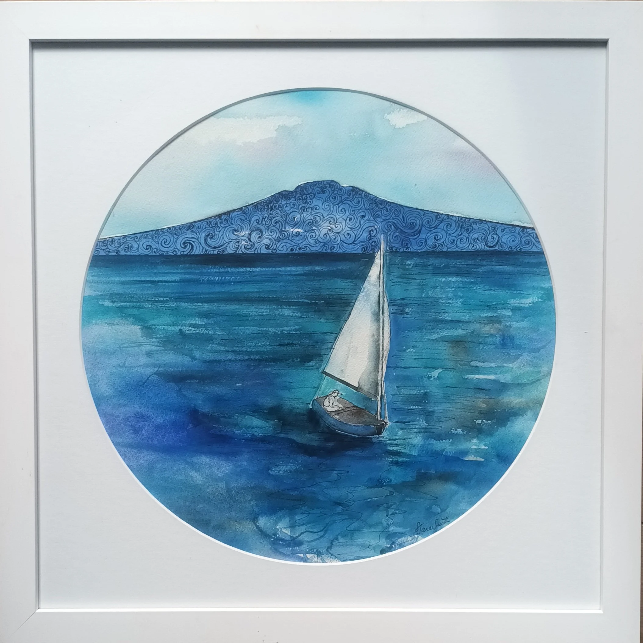 The Lone Boatman - One off original